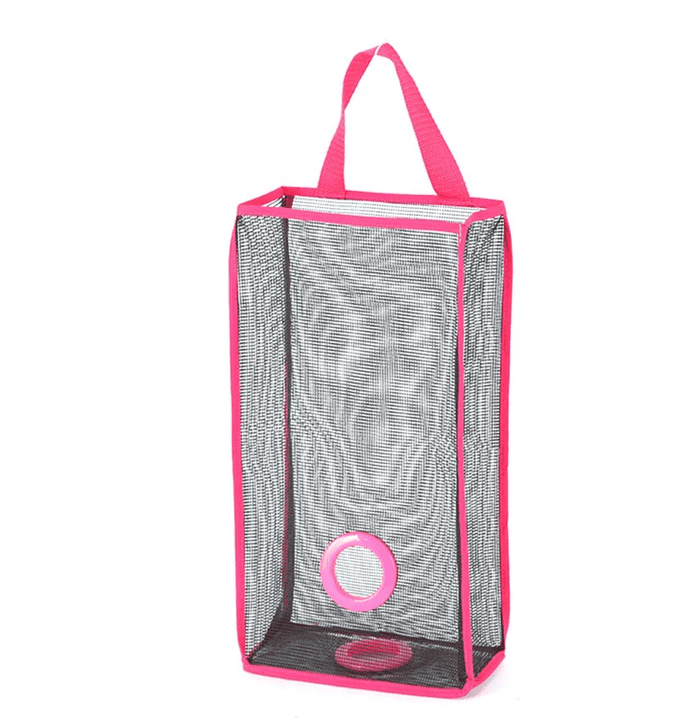 Plastic Bag Storage Basket, Wall-Mounted Plastic Bag Holder, Storage Bag For Shoppers Plastic Bag Storage Basket, Wall-Mounted Plastic Bag Holder, Storage Bag For Shoppers